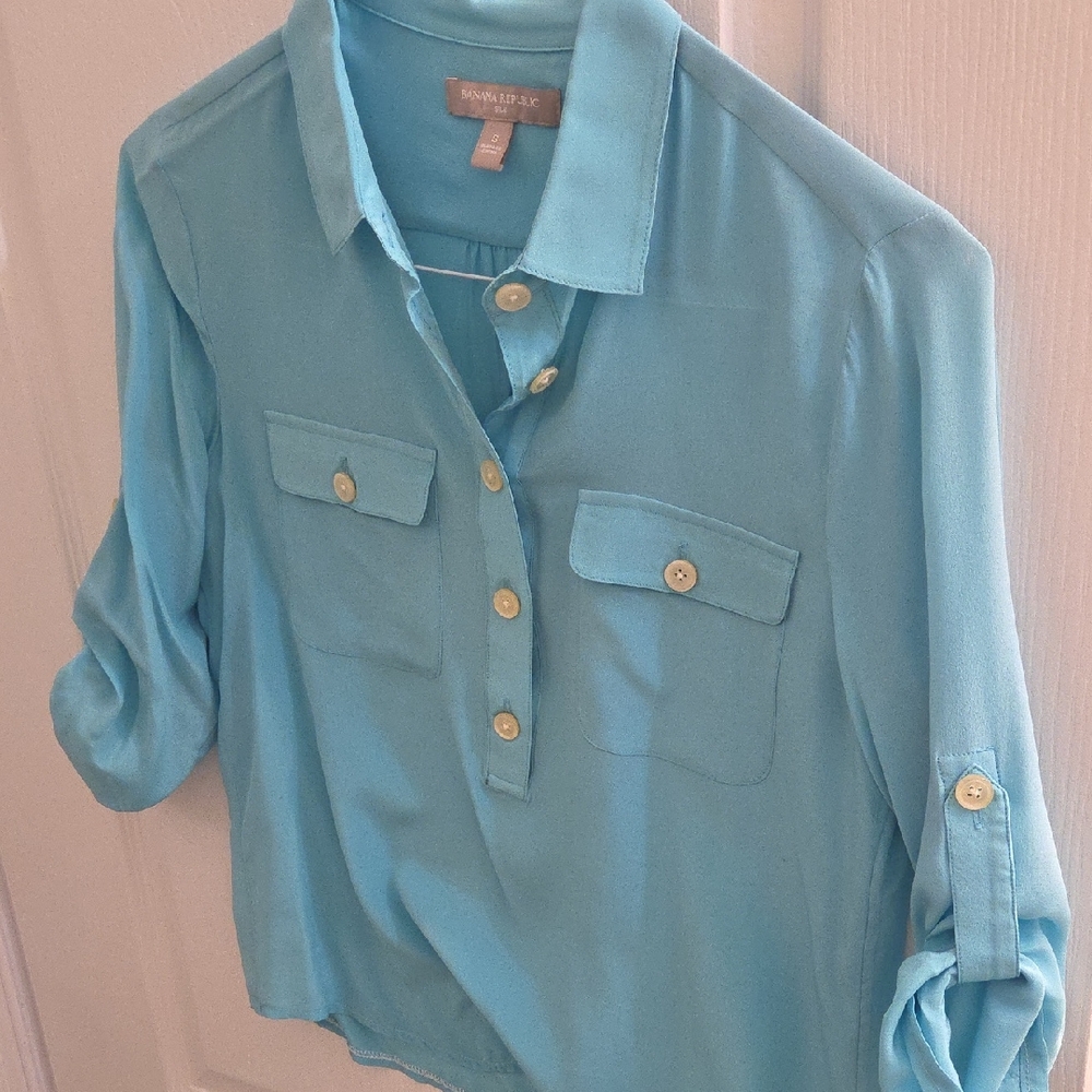 Banana Republic Light Blue Blouse